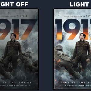 1917 LED Backlit Poster Frame – Epic War Drama Collectible Wall Art