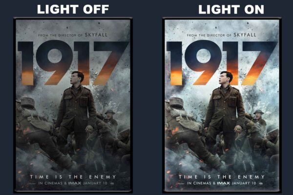 1917 LED Backlit Poster Frame – Epic War Drama Collectible Wall Art