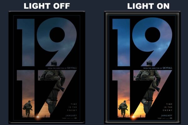 1917 LED Backlit Poster Frame – Epic War Drama Collectible Wall Art