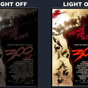 300 LED Backlit Poster Frame – Movie Display