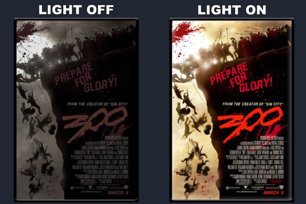 300 LED Backlit Poster Frame – Movie Display