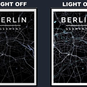 Berlin Blue LED Backlit Poster Frame – Movie Display