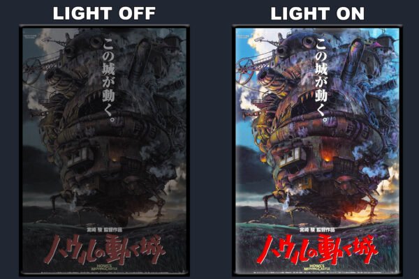 Howl’s Moving Castle LED Backlit Poster Frame – Movie Display