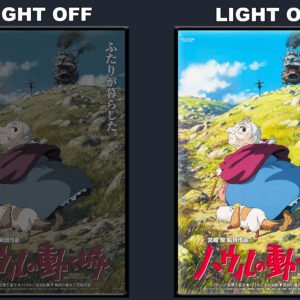 Howl’s Moving Castle Hauru No Ugoku Shiro LED Backlit Poster Frame – Movie Display