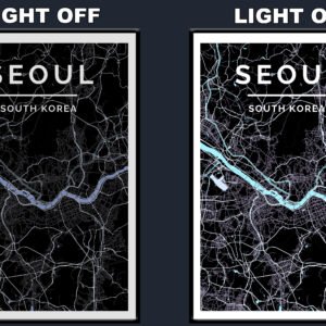 Seoul Blue LED Backlit Poster Frame – Movie Display