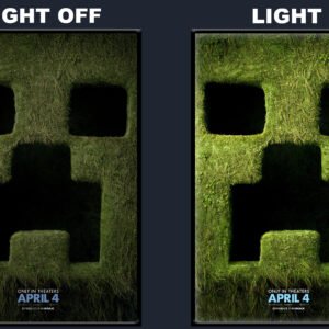 A Minecraft Movie LED Backlit Poster Frame – Movie Display