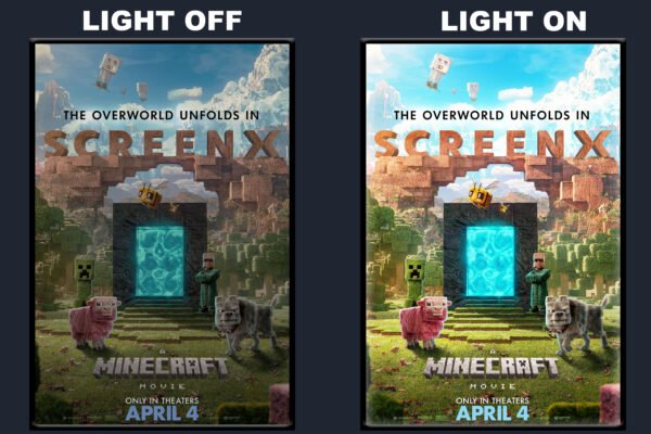 Minecraft Movie LED Backlit Poster Frame – ScreenX Edition