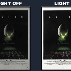 Alien LED Backlit Poster Frame – Sci-Fi Horror Classic Movie Display