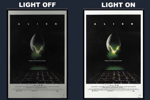 Alien LED Backlit Poster Frame – Sci-Fi Horror Classic Movie Display