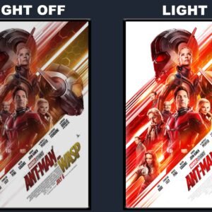 Ant Man And The Wasp LED Backlit Poster Frame – Marvel Superhero Action Wall Art
