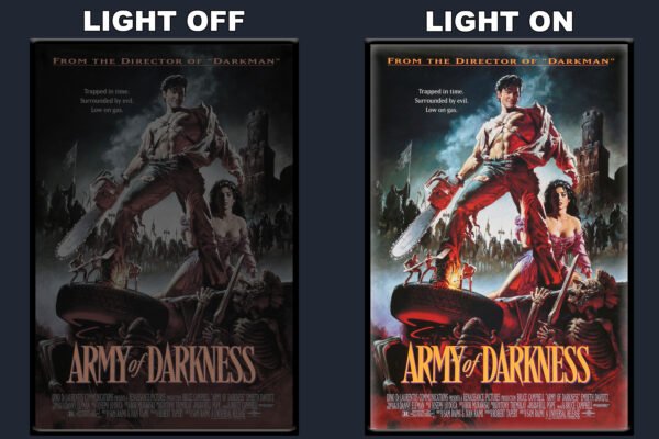 Army Of Darkness LED Backlit Poster Frame – Movie Display