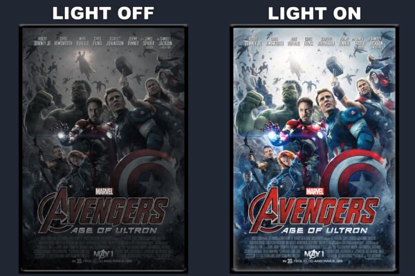 Avengers Age Of Ultron LED Backlit Poster Frame – Movie Display
