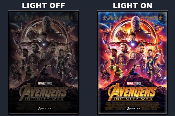 Avengers Infinity War LED Backlit Poster Frame – Movie Display