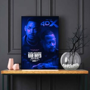 Bad Boys Ride Or Die LED Backlit Poster Frame – Movie Display