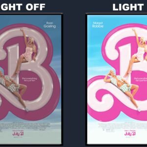 Barbie LED Backlit Poster Frame – Trendy Pop Culture Movie Art
