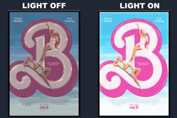 Barbie LED Backlit Poster Frame – Trendy Pop Culture Movie Art
