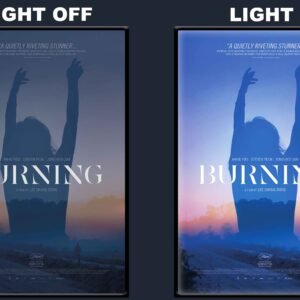 Barn Burning LED Backlit Poster Frame – Classic Literature Adaptation Wall Art