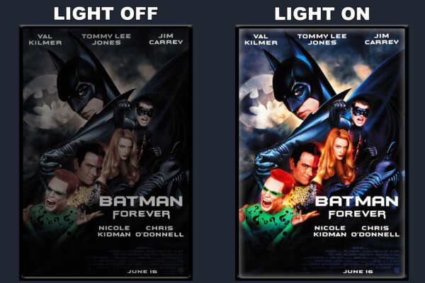 Batman Forever LED Backlit Poster Frame – Movie Display