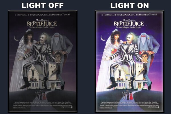 Beetle Juice LED Backlit Poster Frame – Movie Display