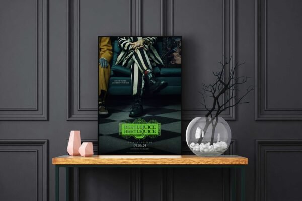 Beetlejuice Beetlejuice LED Backlit Poster Frame – Movie Display