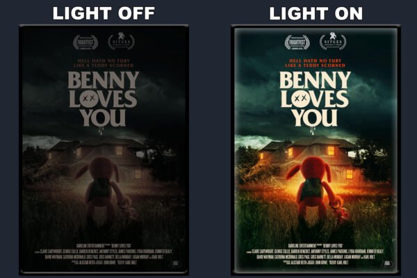 Benny Loves You LED Backlit Poster Frame – Movie Display