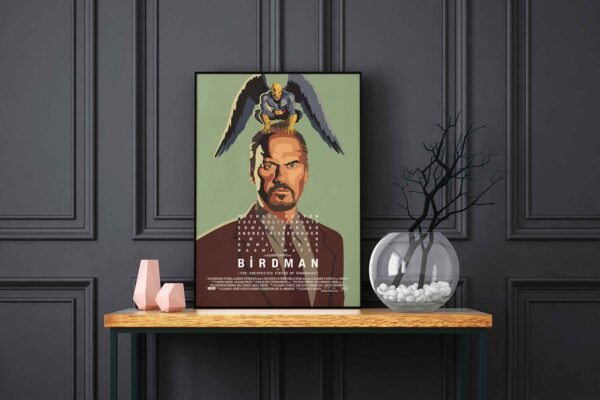 Birdman Or The Unexpected Virtue Of Ignorance LED Backlit Poster Frame – Movie Display
