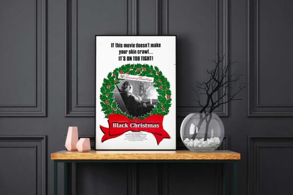Black Christmas LED Backlit Poster Frame – Movie Display
