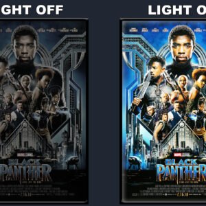 Black Panther LED Backlit Poster Frame – Movie Display