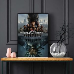 Black Panther Wakanda Forever LED Backlit Poster Frame – Movie Display