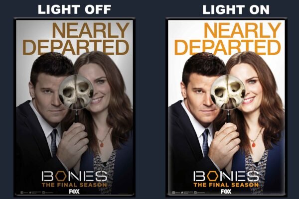 Bones LED Backlit Poster Frame – Crime Investigation TV Series Wall Art