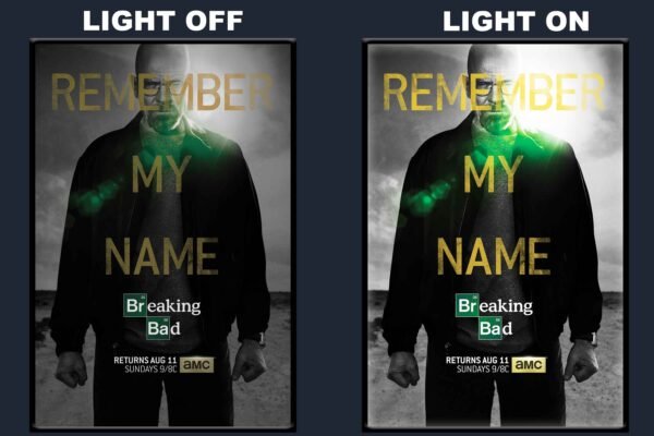 Breaking Bad LED Backlit Poster Frame – Crime Thriller TV Series Wall Art
