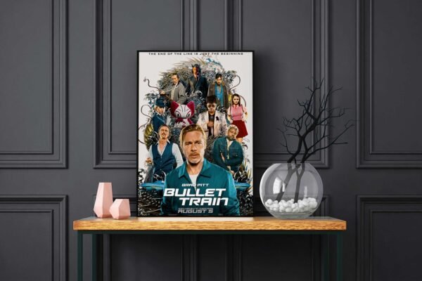 Bullet Train LED Backlit Poster Frame – Movie Display