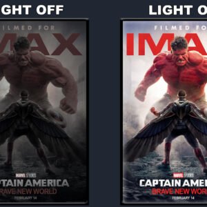 Captain America Brave New World LED Backlit Poster Frame – Movie Display