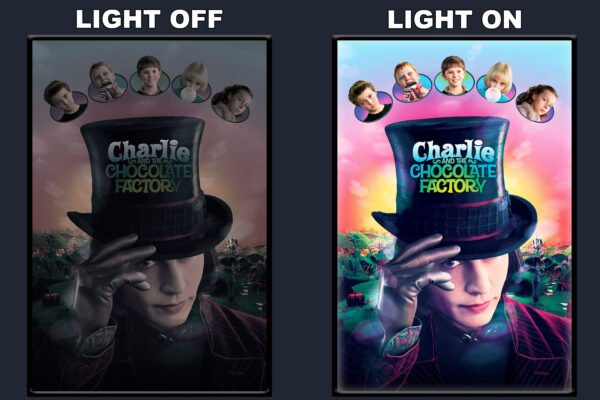 Charlie And The Chocolate Factory LED Backlit Poster Frame – Movie Display