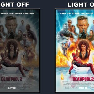 Deadpool 2 LED Backlit Poster Frame – Movie Display