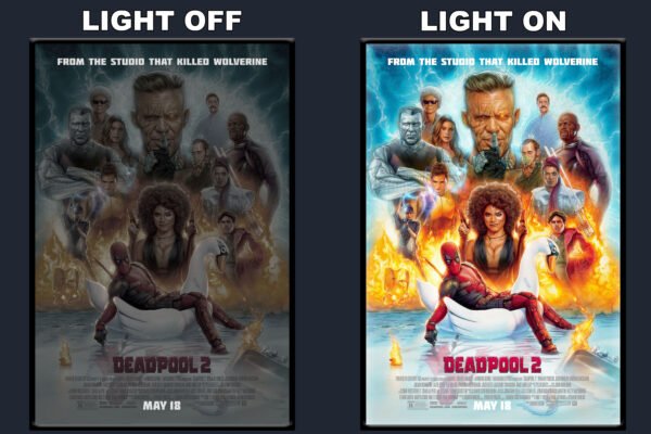 Deadpool 2 LED Backlit Poster Frame – Movie Display