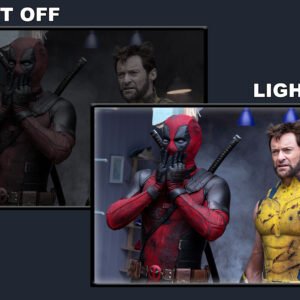 Deadpool Wolverine LED Backlit Poster Frame – Movie Display