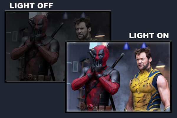 Deadpool Wolverine LED Backlit Poster Frame – Movie Display