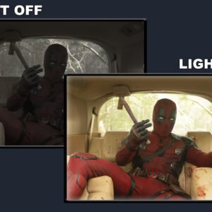 Deadpool Wolverine LED Backlit Poster Frame – Movie Display