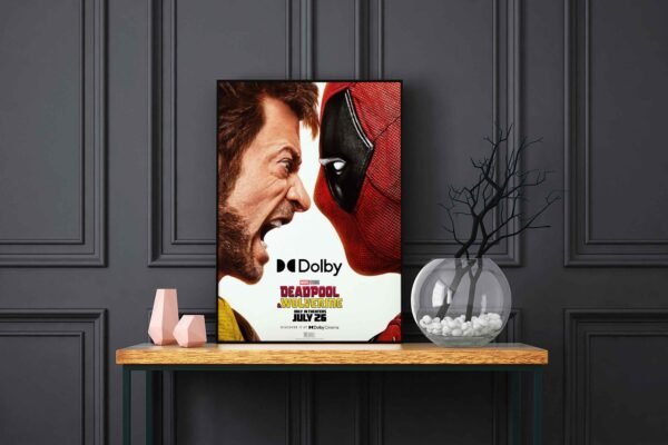 Deadpool Wolverine LED Backlit Poster Frame – Movie Display