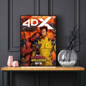 Deadpool Wolverine LED Backlit Poster Frame – Movie Display