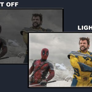Deadpool Wolverine LED Backlit Poster Frame – Movie Display