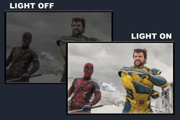 Deadpool Wolverine LED Backlit Poster Frame – Movie Display