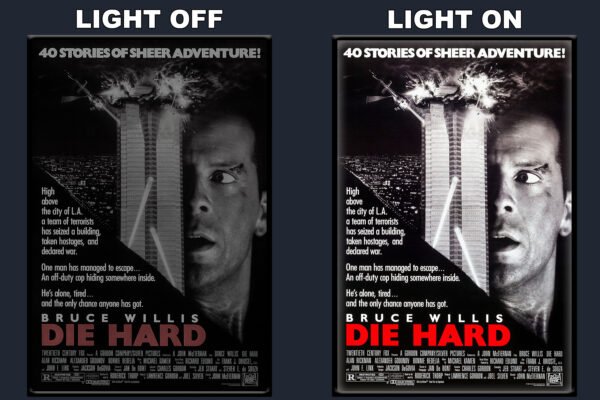 Die Hard LED Backlit Poster Frame – Movie Display