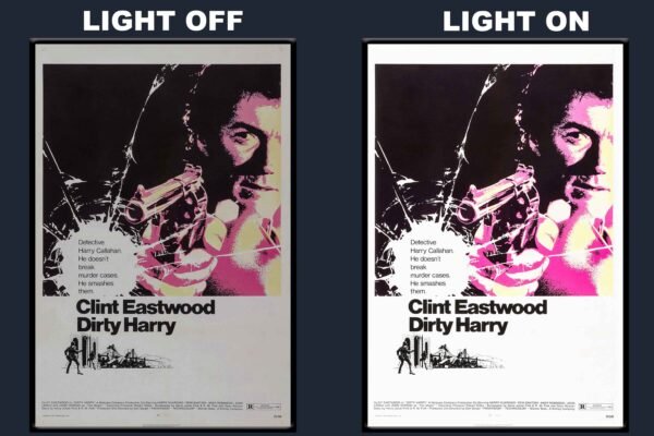 Dirty Harry LED Backlit Poster Frame – Classic Crime Thriller Movie Art