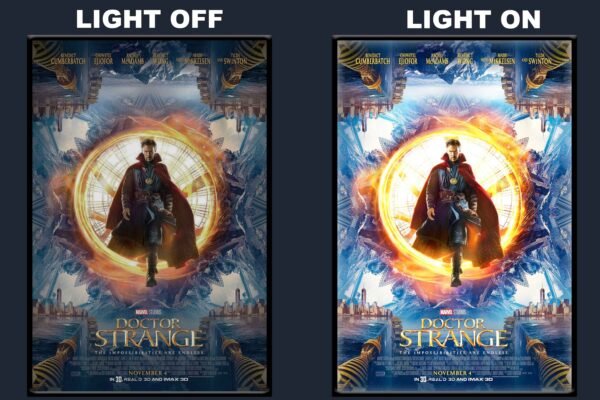 Doctor Strange LED Backlit Poster Frame – Marvel Superhero Fantasy Wall Art