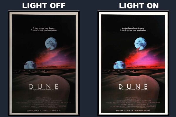 Dune (1984) LED Backlit Poster Frame – Classic Sci-Fi Epic Movie Art