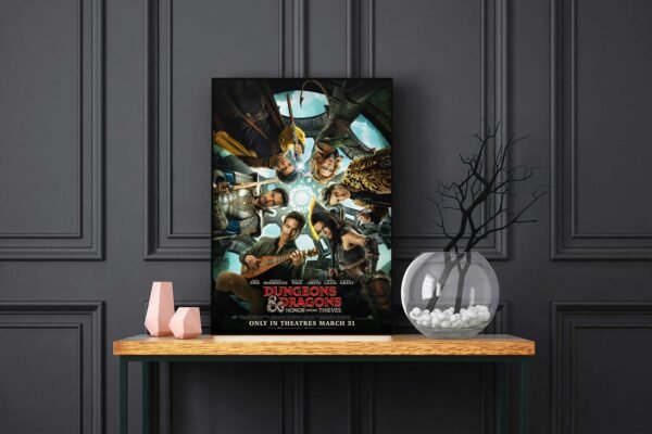 Dungeons Dragons Honor Among Thieves LED Backlit Poster Frame – Movie Display