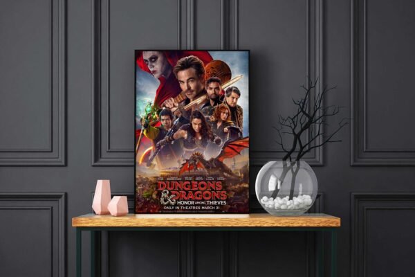 Dungeons Dragons Honor Among Thieves LED Backlit Poster Frame – Movie Display