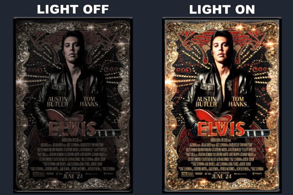 Elvis LED Backlit Poster Frame – Movie Display